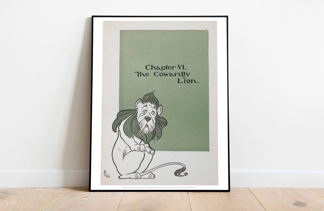 The Wonderful Wizard of Oz Collection- Chapter VI. The Cowardly Lion Art Print