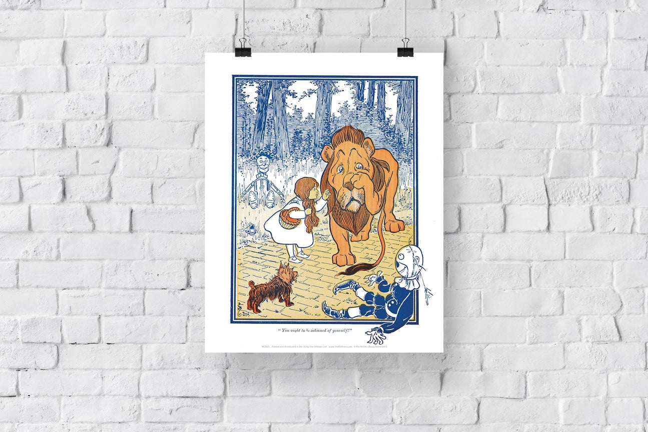 The Wonderful Wizard of Oz Collection- Cowardly Lion Crying Art Print