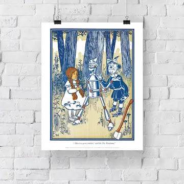 The Wonderful Wizard of Oz Collection- Dorothy, Tin Man & Scarecrow Art Print