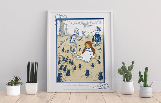 The Wonderful Wizard of Oz Collection- Dorothy, Tin Man and Scarecrow with Mice Art Print