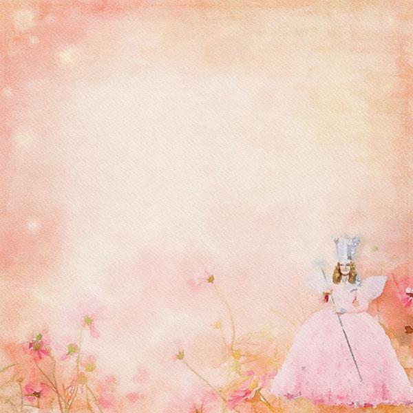 Glinda and Flowers 12x12 Double Sided Paper