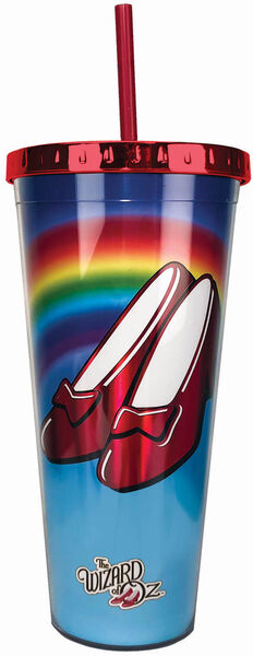 Ruby Slippers Foil Cup with Lid & Straw