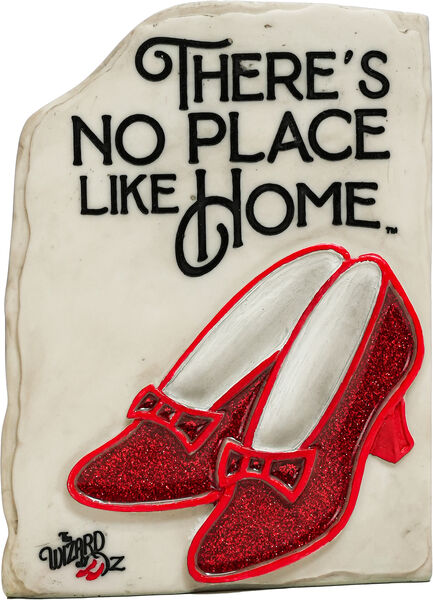 There's No Place Like Home with Ruby Slippers Garden Statue