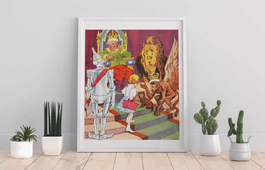 The Wizard of Oz Picture Book Collection- Scarecrow on Throne Art Print