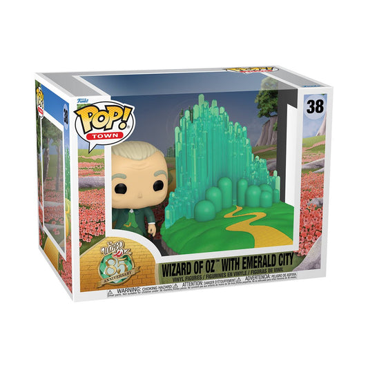 The Wizard of Oz 85th Anniversary Wizard with Emerald City Funko Pop! Town #38