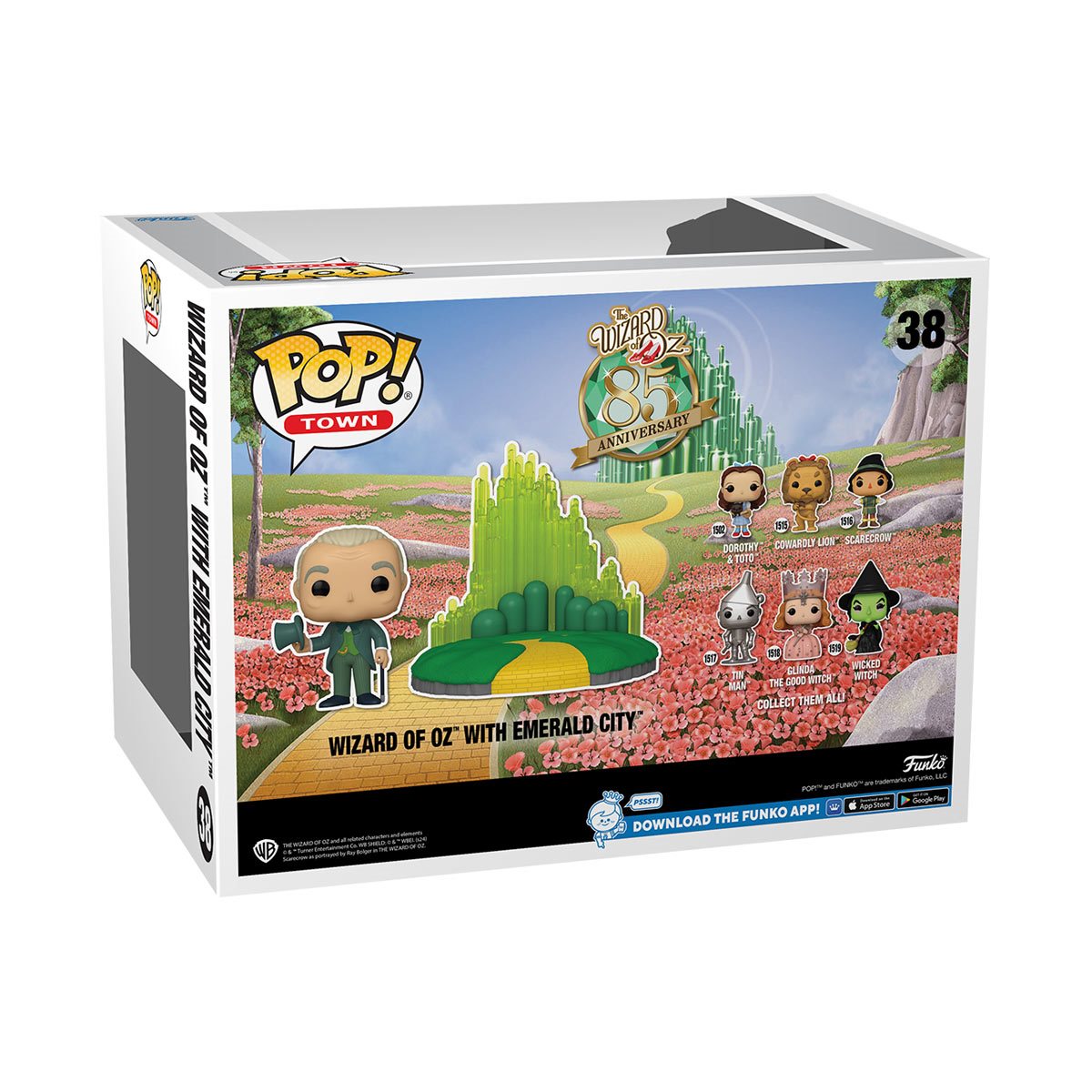The Wizard of Oz 85th Anniversary Wizard with Emerald City Funko Pop! Town #38