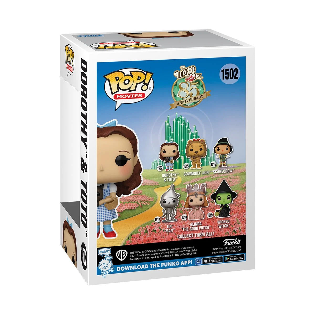 The Wizard of Oz Dorothy and Toto 85th Anniversary Funko Pop! Vinyl Figure #1502