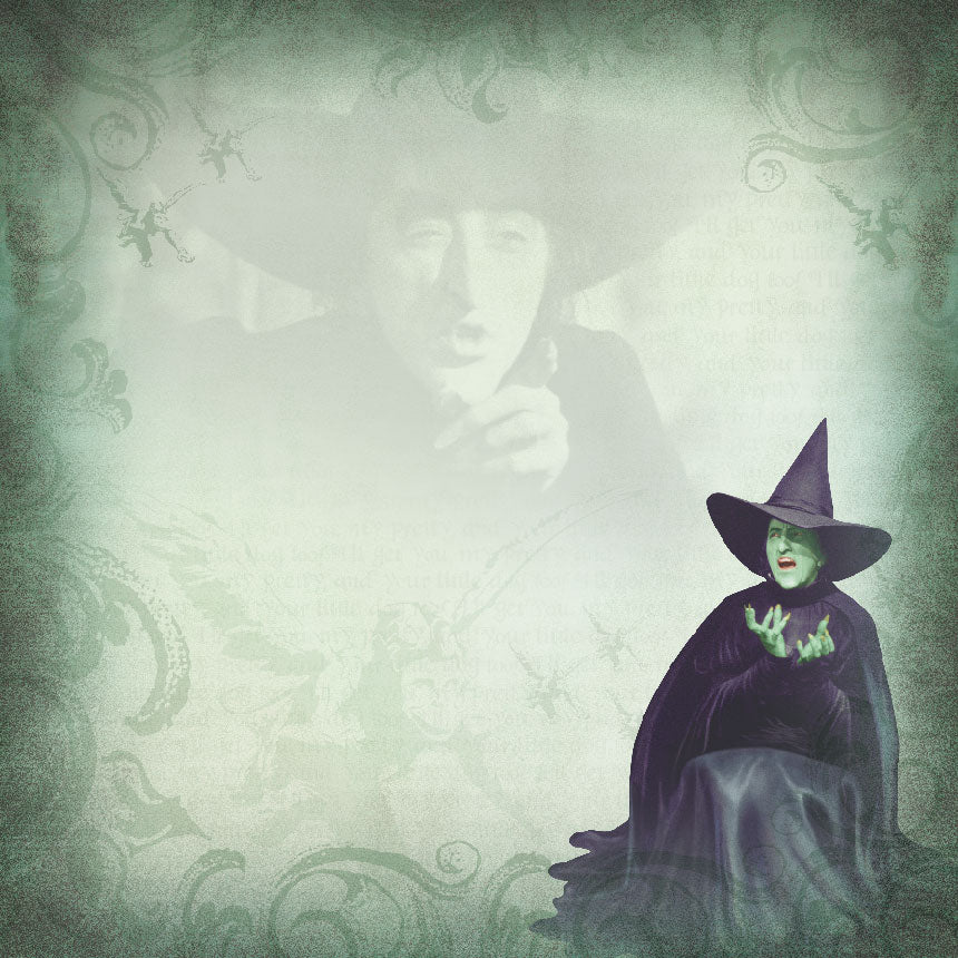 Wicked Witch of the West 12x12 Double Sided Paper
