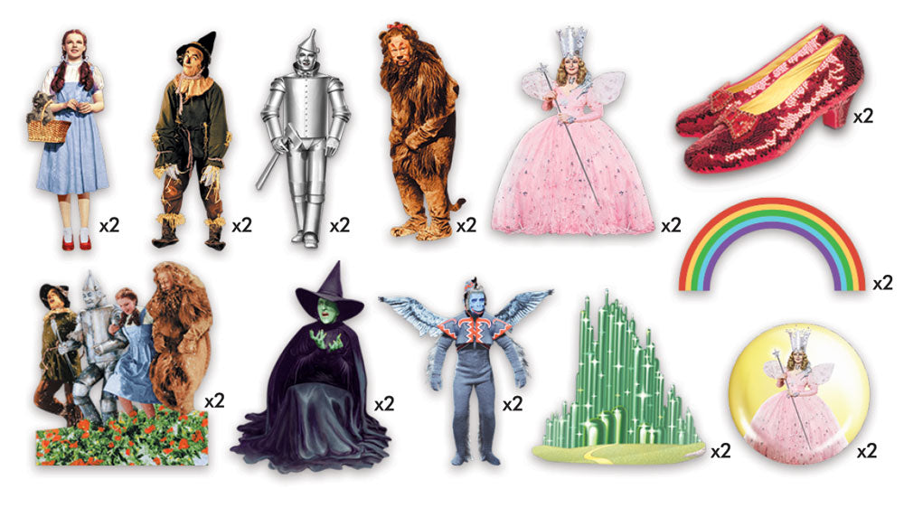 Wizard of Oz 24 Diecut Stickers Pack
