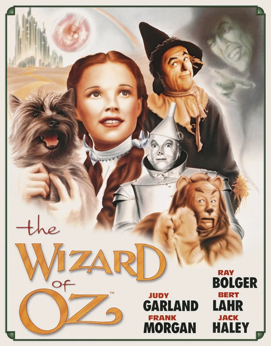 Wizard of Oz Illustrated Poster Tin Sign