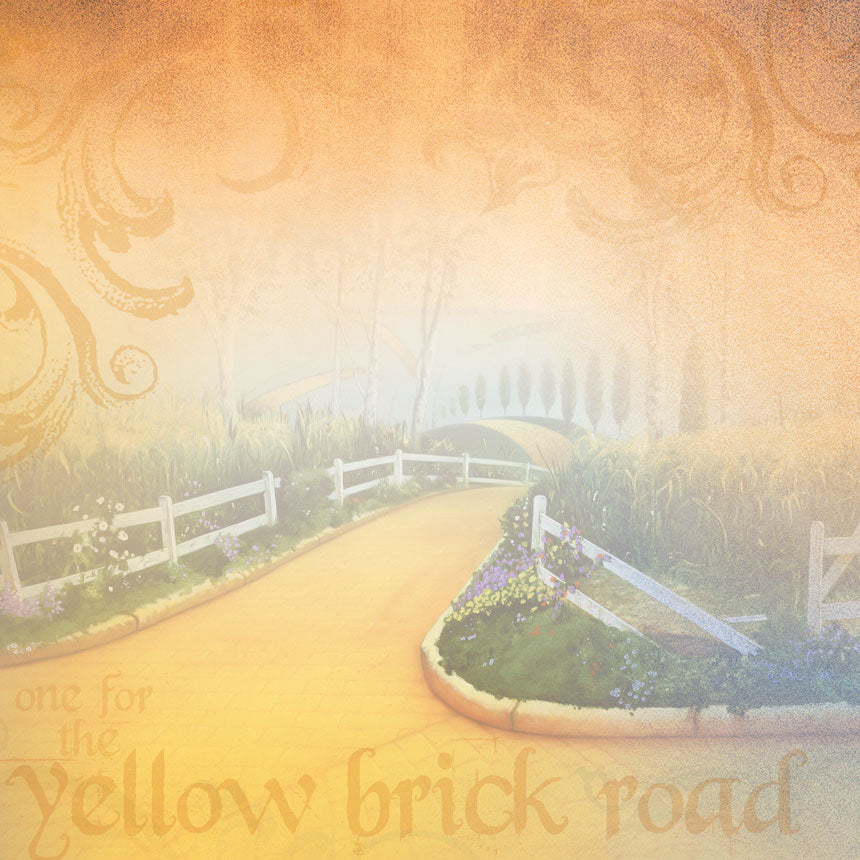 Yellow Brick Road 12x12 Double Sided Paper